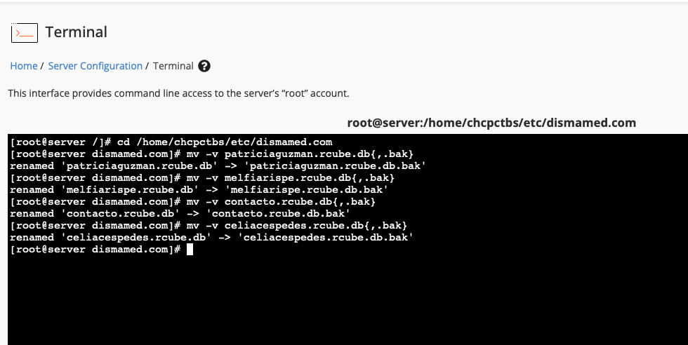 Corrección de correos con problemas