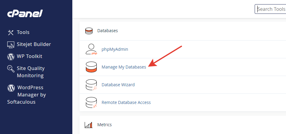 Crear base de datos en cPanel